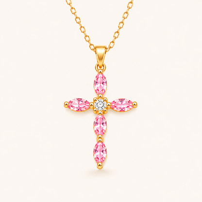 Colgante Cruz de Cristal