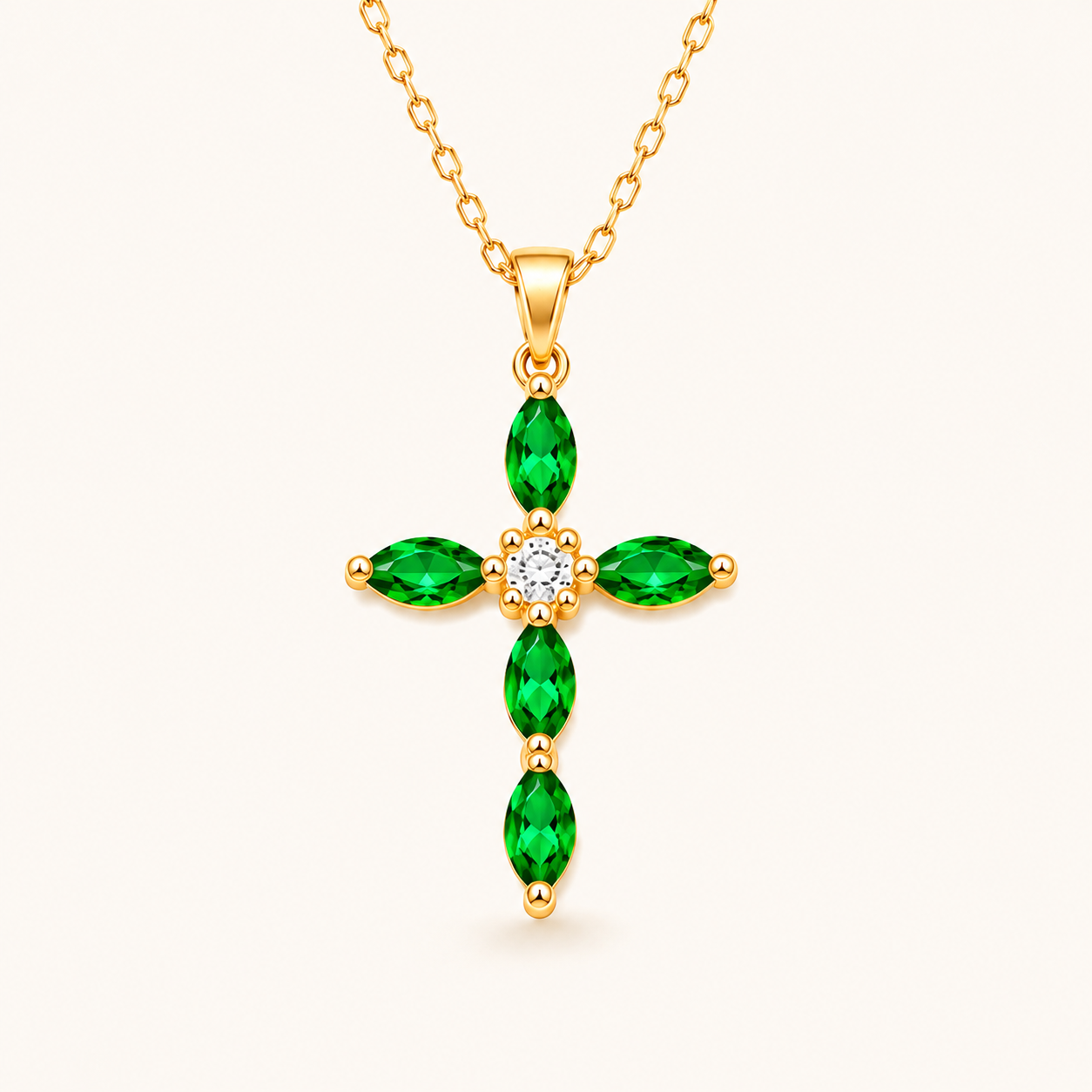 Colgante Cruz de Cristal