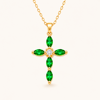 Colgante Cruz de Cristal