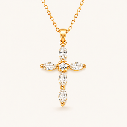 Colgante Cruz de Cristal